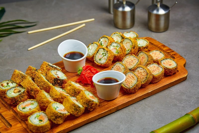 Mediterranean-Japanese Sushi Roll